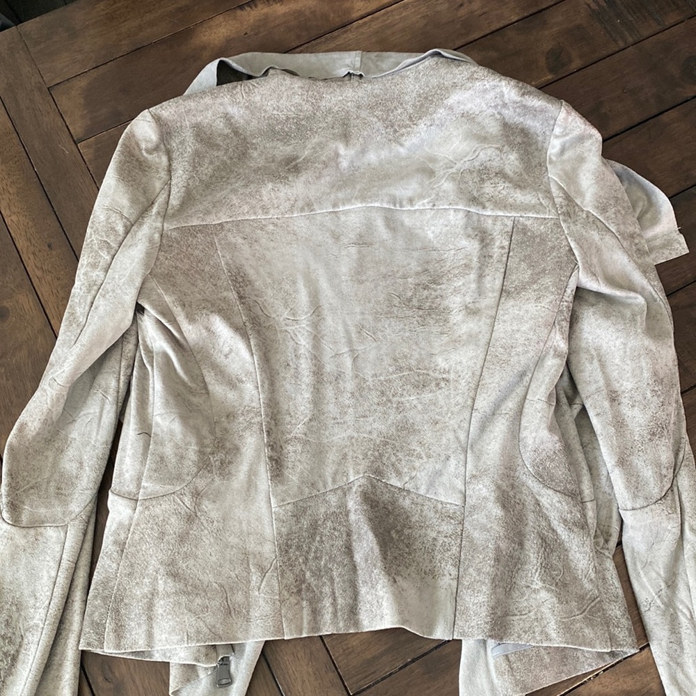 🍁Sold🍁 BNCI by Blanc Noir🍁 Drape front Faux suede Jacket🍁 - Picture 9 of 9